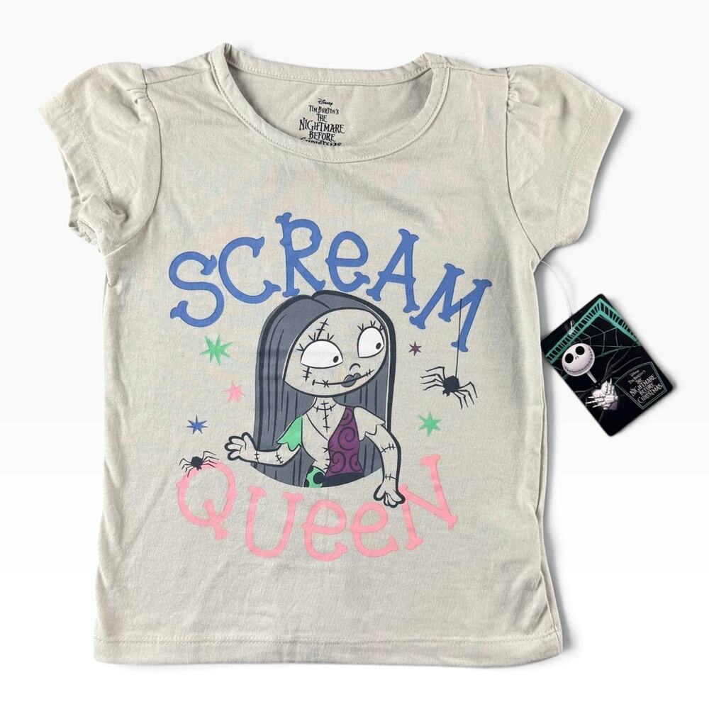 Disney Nightmare Before Christmas Scream Queen Girls T-Shirt Size 6 NWT